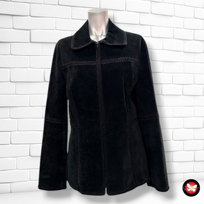 **HOY** Cazadora de ante MANGO color Negro Talla L