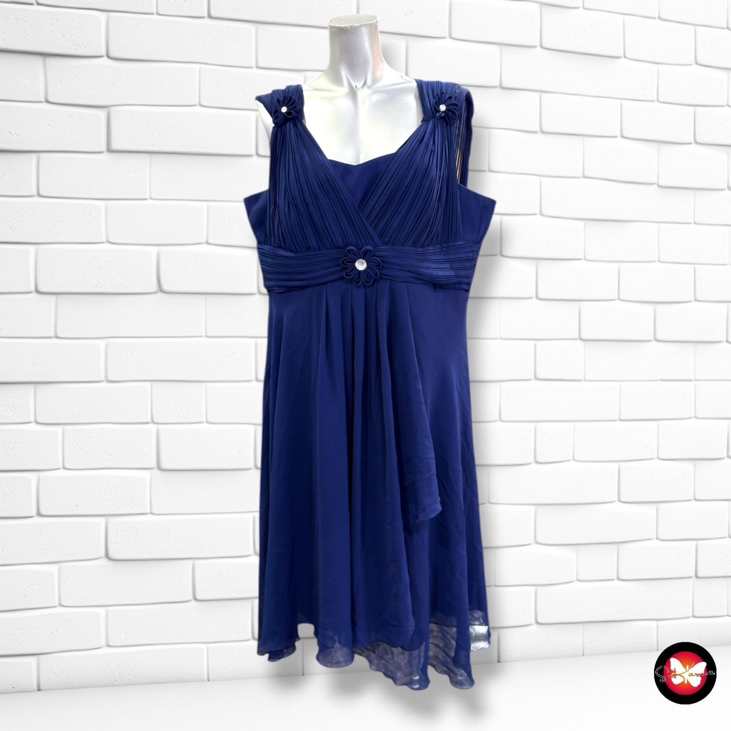 **HOY** Vestido de fiesta  color Azul Talla 52