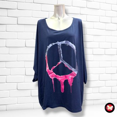 **HOY** Camiseta de manga corta “PAZ” GINA BENOTTI color Azul Talla 52/54