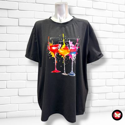 **HOY** Camiseta de manga corta “COPAS”  color Negro Talla XL