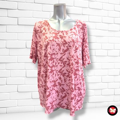 **HOY** Camiseta de manga corta de flores  JANINA color Rosa Talla XL