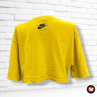 **HOY** Camiseta cropped de manga corta NIKE color Amarillo Talla M