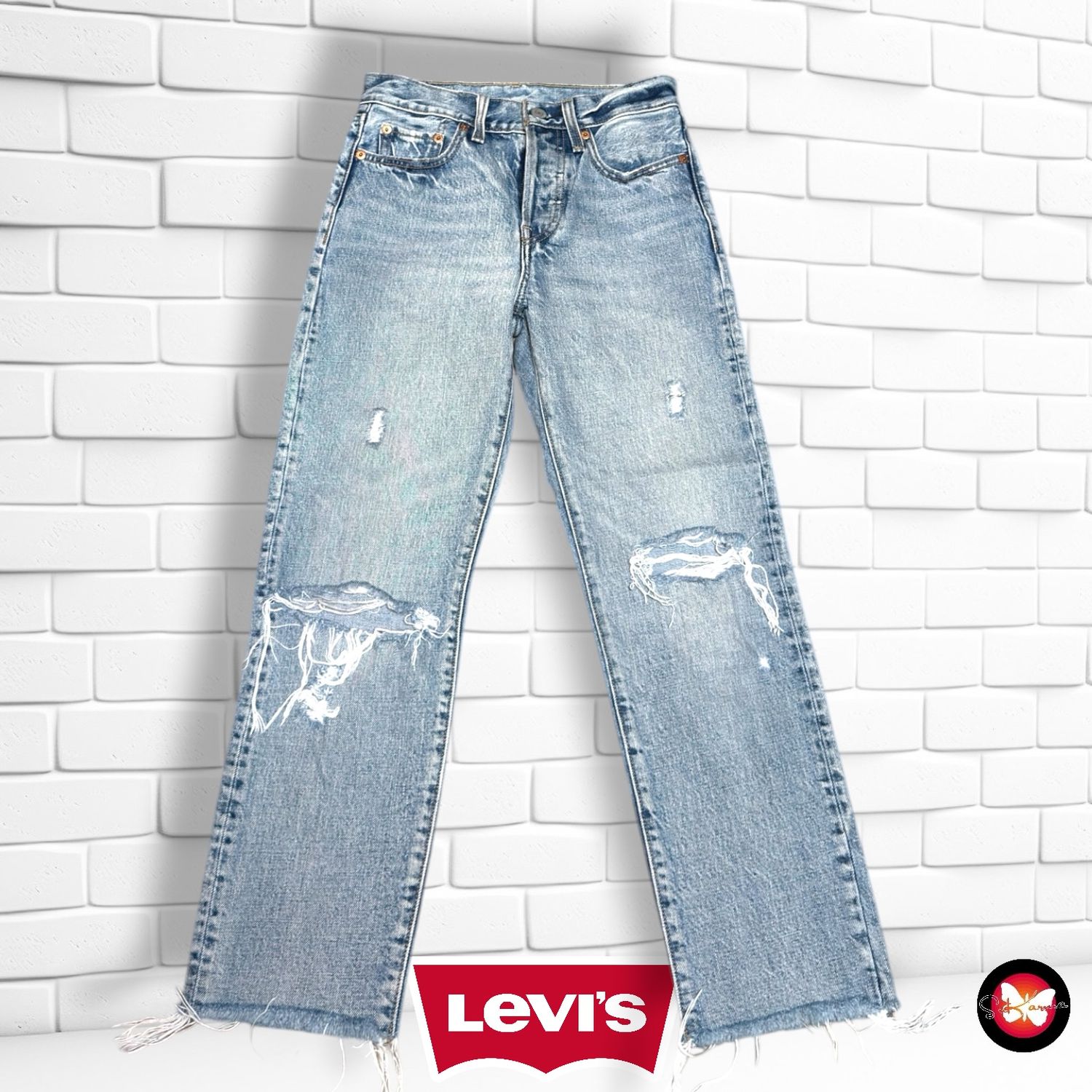 **HOY** Pantalón  LEVI’S color Azul vaquero Talla XS (W24)