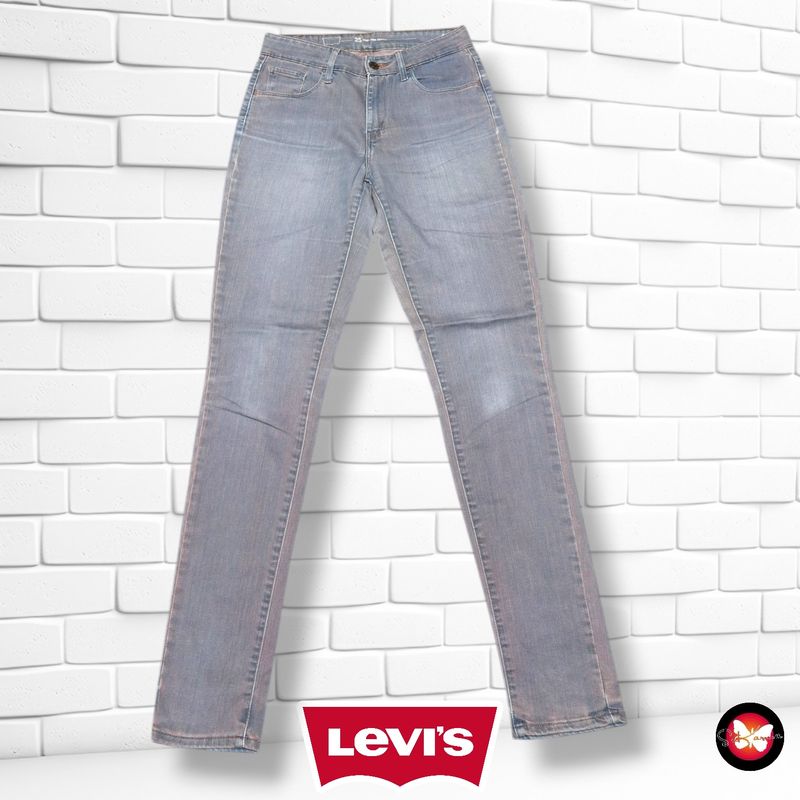 **HOY** Pantalón HIGH RISE SKINNY LEVI’S color Gris vaquero Talla XS (W25)