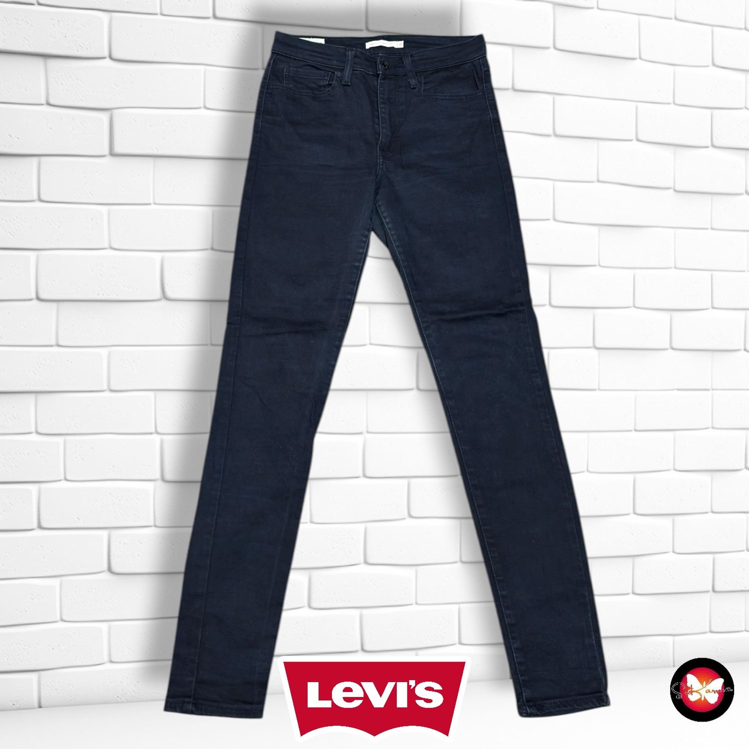 **HOY** Pantalón 720 HIGH RISE SUPER SKINNY LEVI’S color Negro vaquero Talla L (W30)