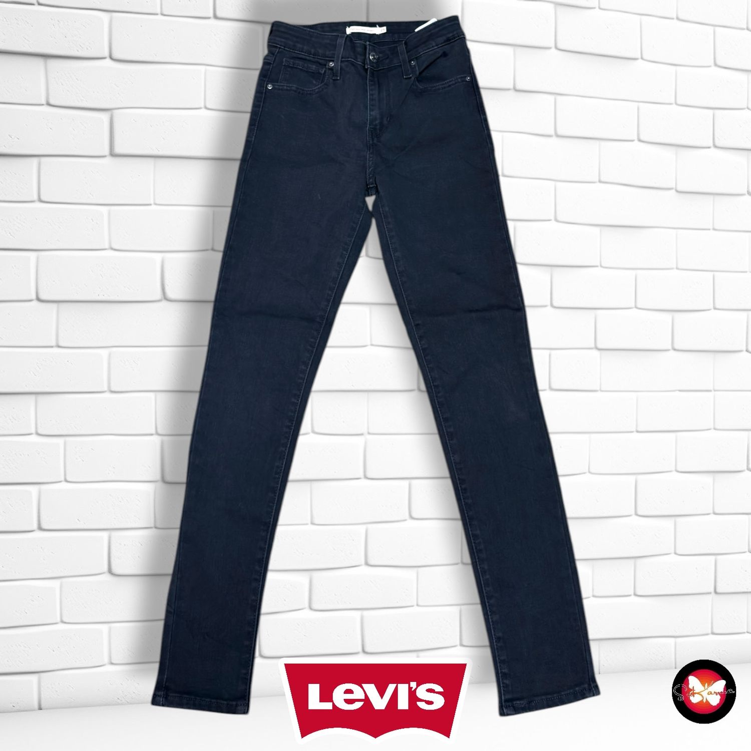 **HOY** Pantalón 721 LEVI’S color Negro vaquero Talla XS (W25)