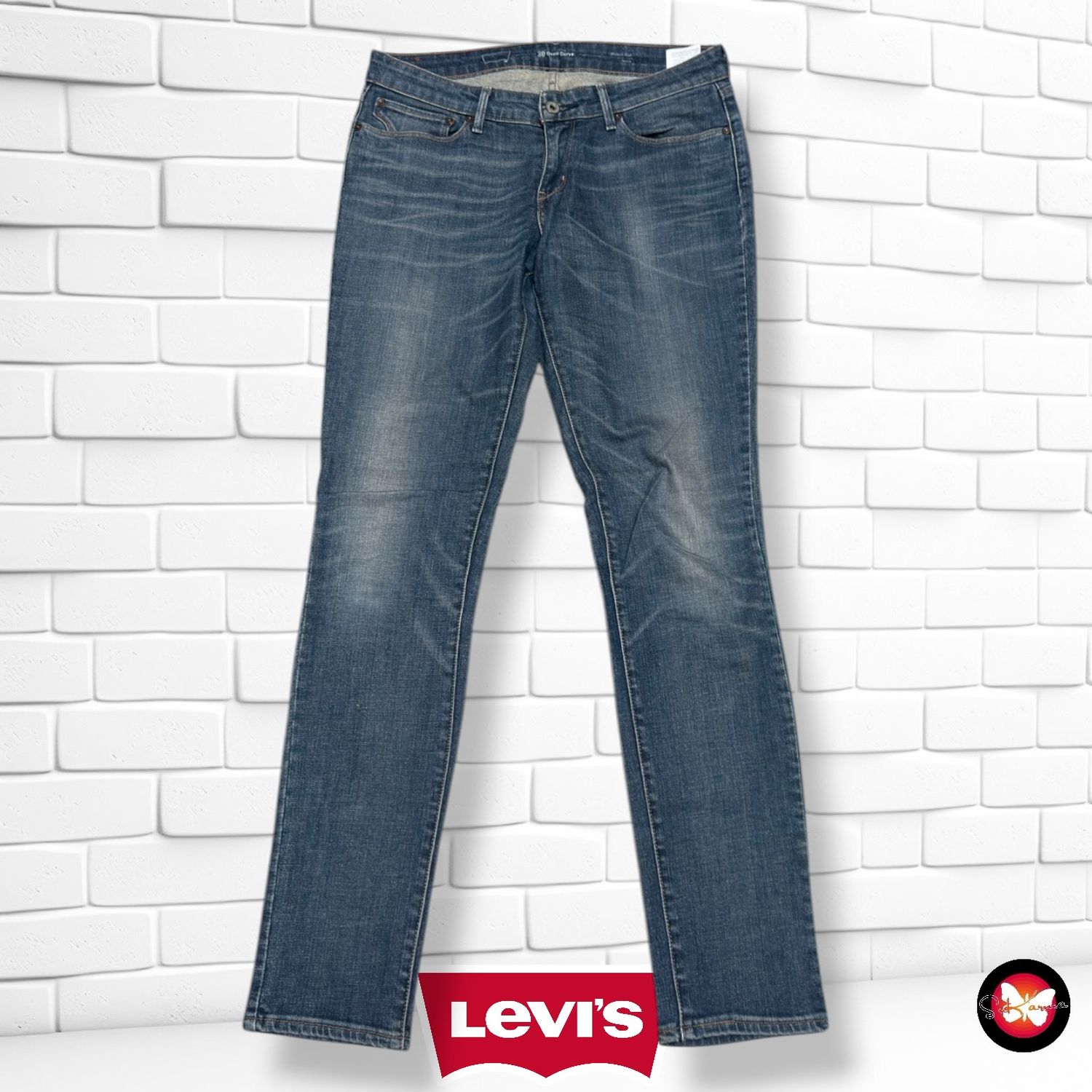**HOY** Pantalón DEMI CURVE LEVI’S color Azul vaquero Talla L (W30)