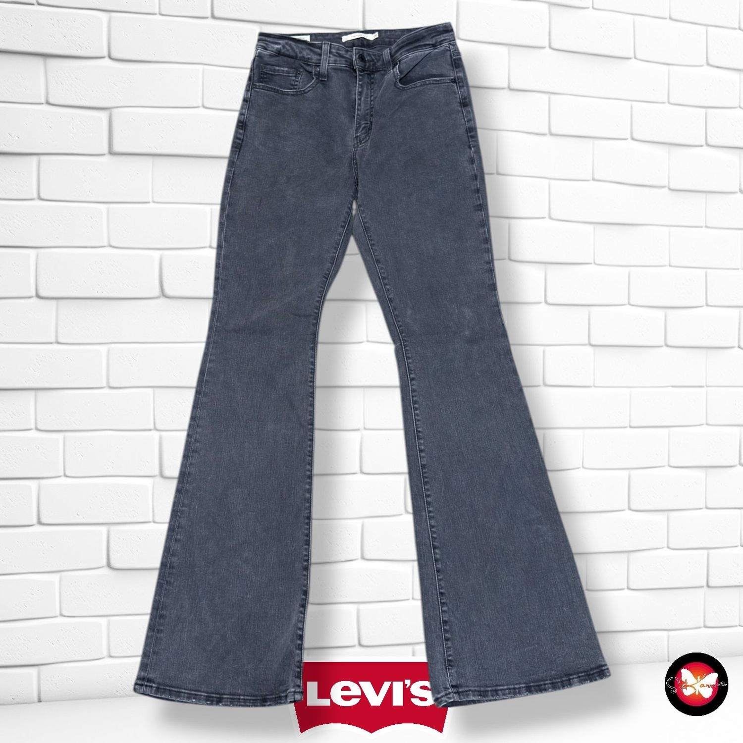 **HOY** Pantalón 726 FLARE LEVI’S color Gris vaquero Talla M/L (W29)