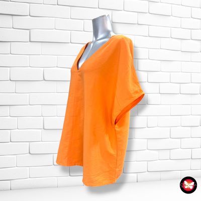 **HOY** Blusa de manga corta PRIMARK color Naranja Talla 42 (grande)