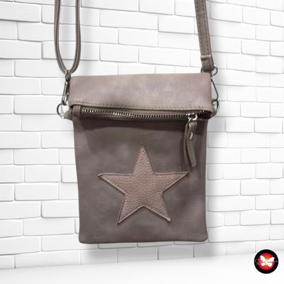 **HOY** Bolso bandolera  color Taupe Talla MINI