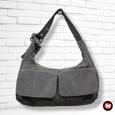 **HOY** Bolso de hombro de tela ZARA color Gris Talla PEQUEÑO