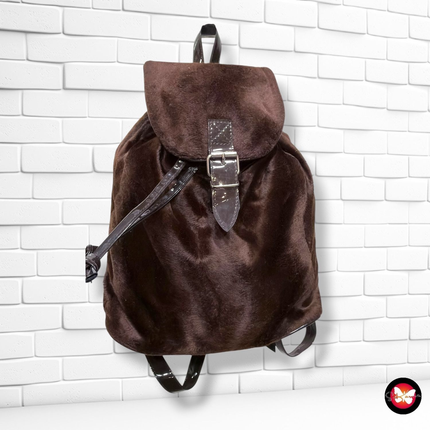 **HOY** Mochila de peluche  color Marrón Talla PEQUEÑO