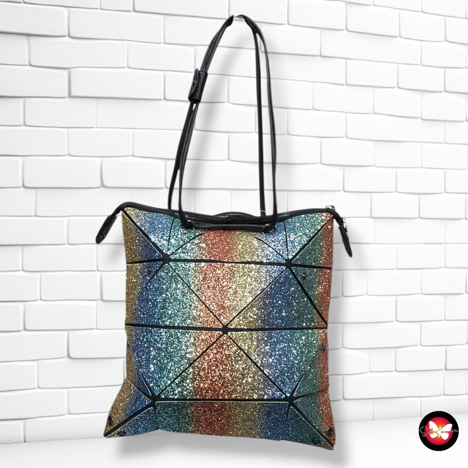 **HOY** Bolso de hombro multi-forma con purpurina  color Varios Talla MEDIANO
