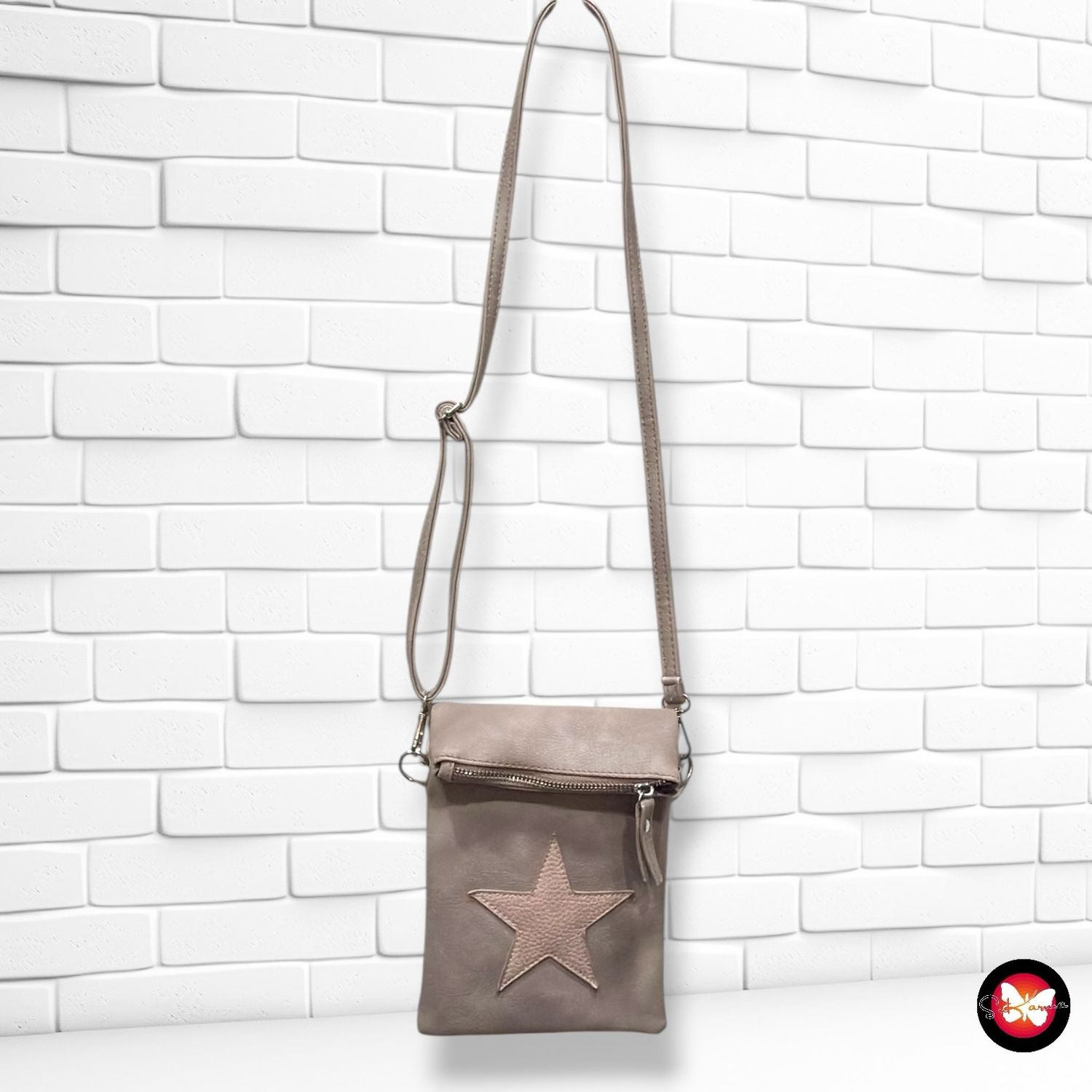 **HOY** Bolso bandolera  color Taupe Talla MINI