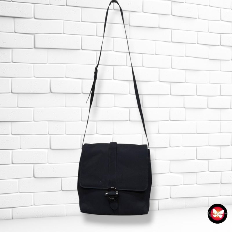 **HOY** Bolso bandolera de tela  color Negro Talla PEQUEÑO