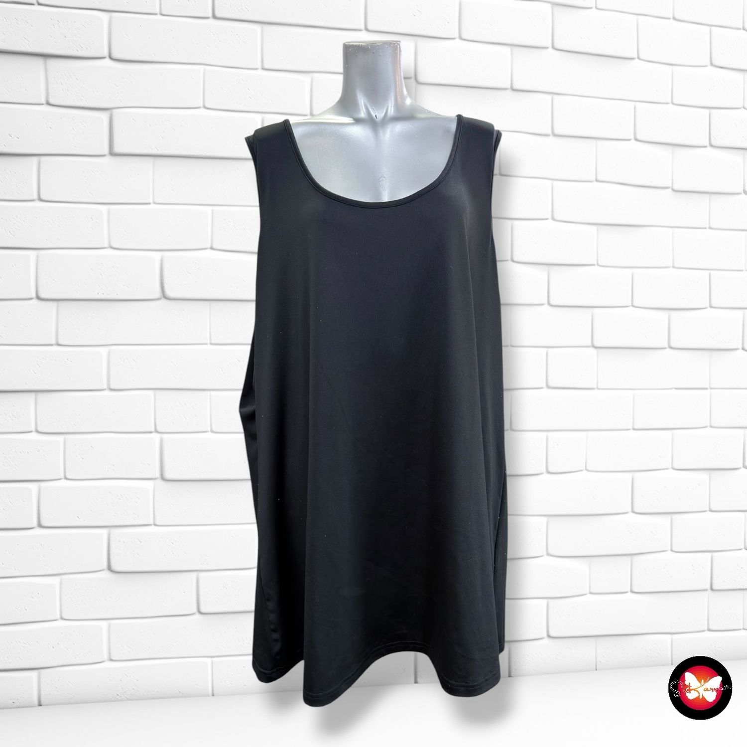 **HOY** Camiseta básica de tirantes SHEEGO color Negro Talla 54