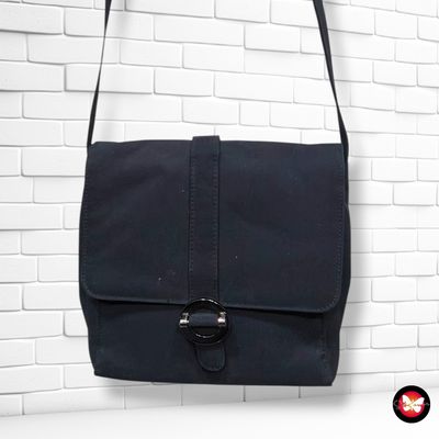 **HOY** Bolso bandolera de tela  color Negro Talla PEQUEÑO