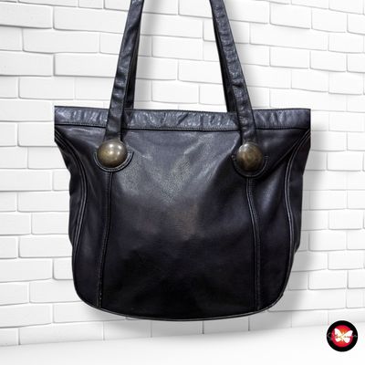 **HOY** Bolso de hombro de piel PASCAL color Negro Talla MEDIANO