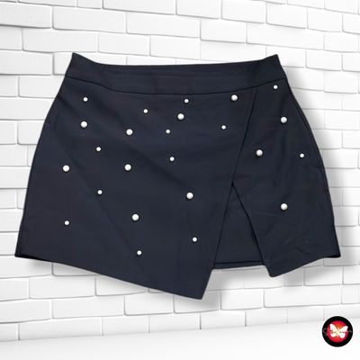 **HOY** Falda office con perlitas ZARA color Negro Talla L