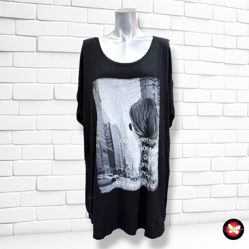 **HOY** Camiseta de manga corta YESSICA color Negro Talla 4XL
