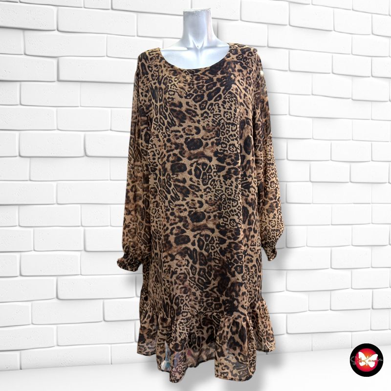 **HOY** Vestido animal print B.YOUNG color Marrón Talla 42