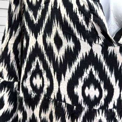 **HOY** Vestido blusón JANINA color Negro y beige Talla 48