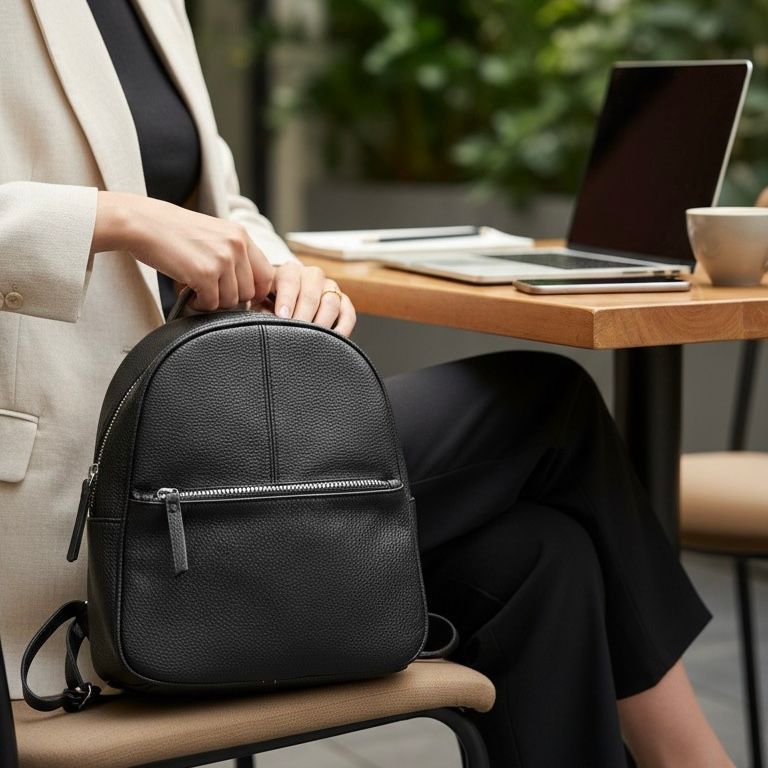 Mochila de piel sintética PRIMARK color Negro Talla PEQUEÑO