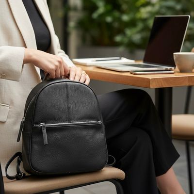 Mochila de piel sintética PRIMARK color Negro Talla PEQUEÑO