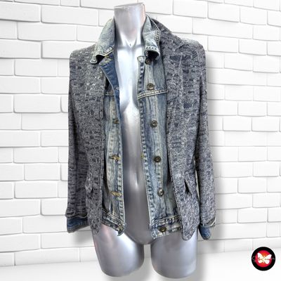 **HOY** Cazadora tipo blazer AMÉLIE &amp; AMÉLIE color Azul vaquero y gris Talla S