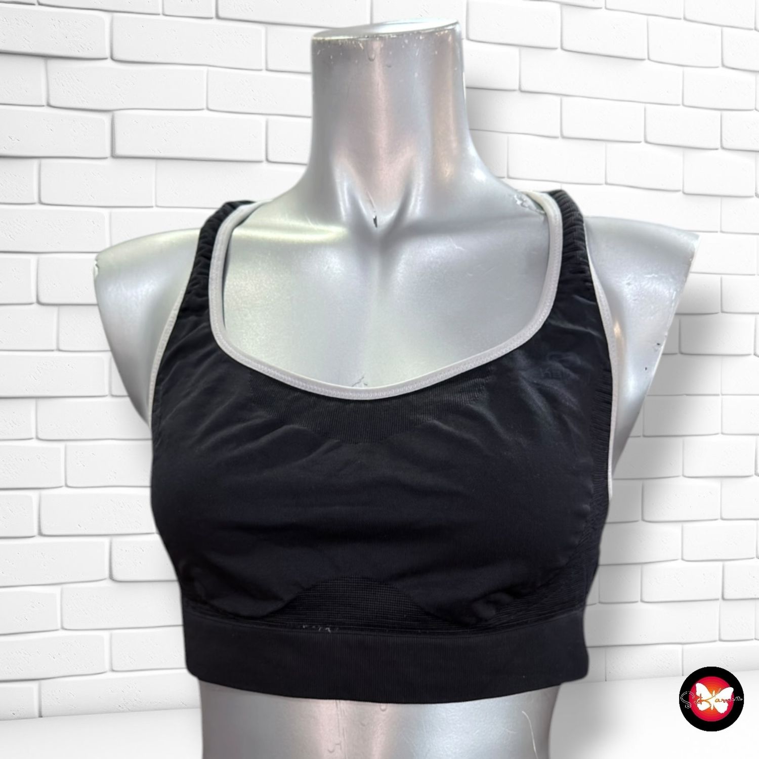 **HOY** Top deportivo KALENJI color Negro y gris Talla S