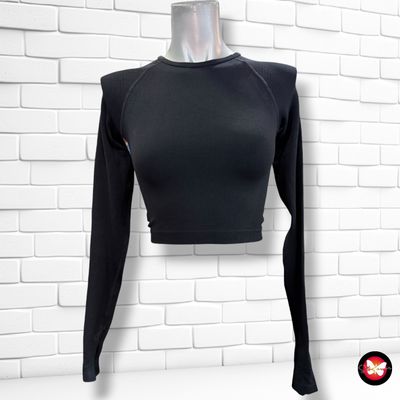 **HOY** Camiseta deportiva cropped FB SISTER color Negro Talla XXS