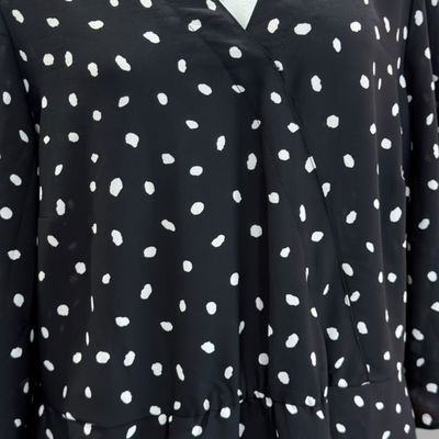 **HOY** Vestido de lunares ROCK YOUR CURVES by Angelina Kirsch  color Negro y blanco Talla 44/46