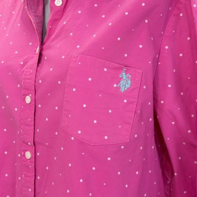 **HOY** Camisa de manga larga U.S. POLO ASSN. color Rosa Talla XL