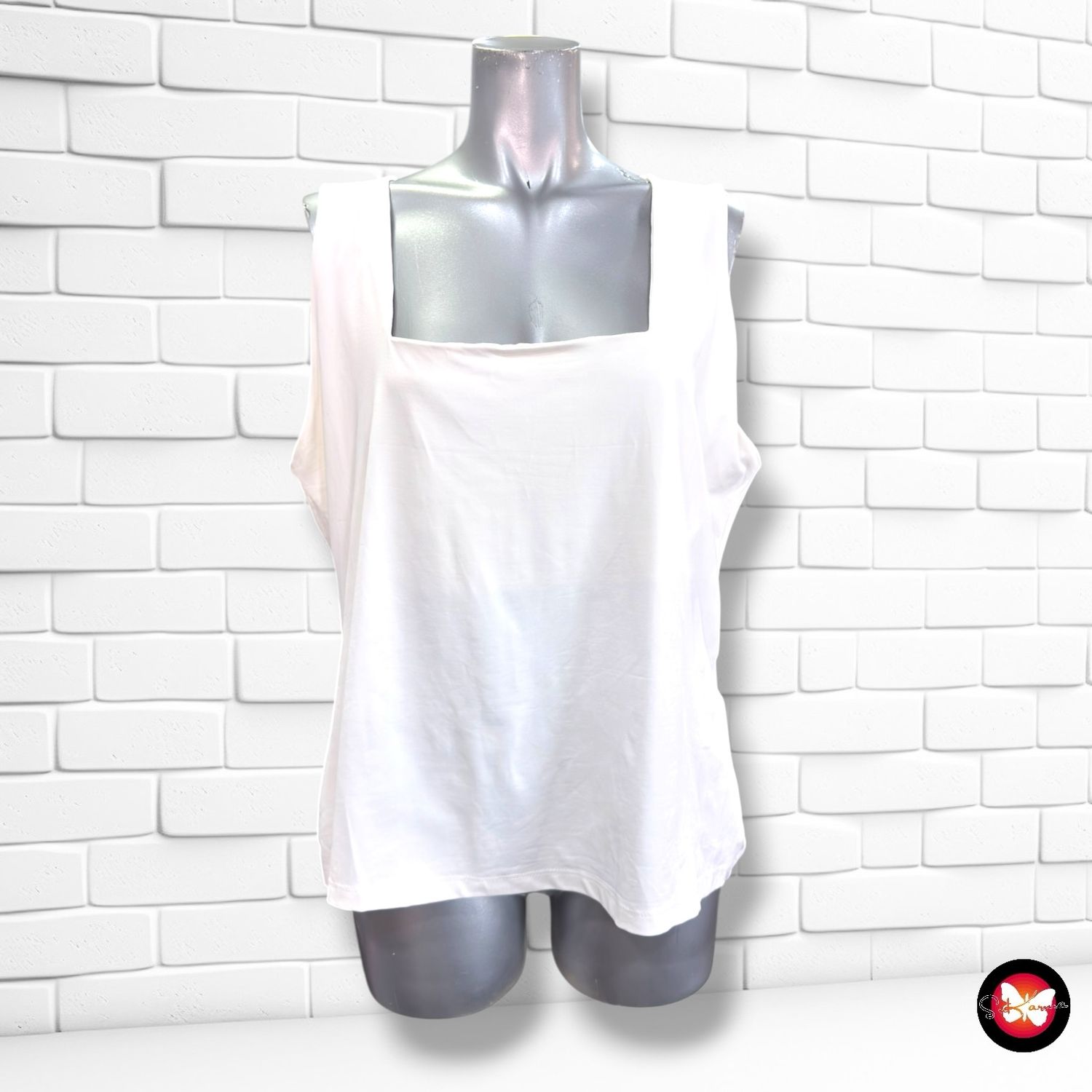 **HOY** Camiseta de tirantes C&amp;A color Blanco Talla XL