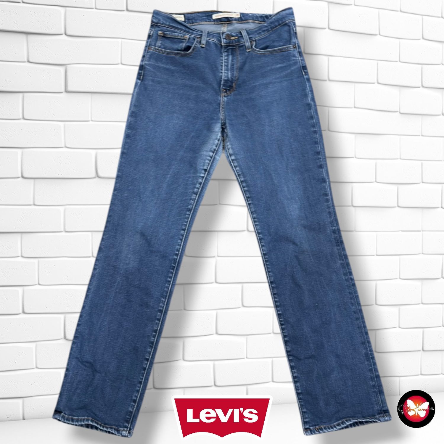 **HOY** Pantalón 724 HIGH RISE STRAIGHT LEVI’S color Azul vaquero Talla M (28)