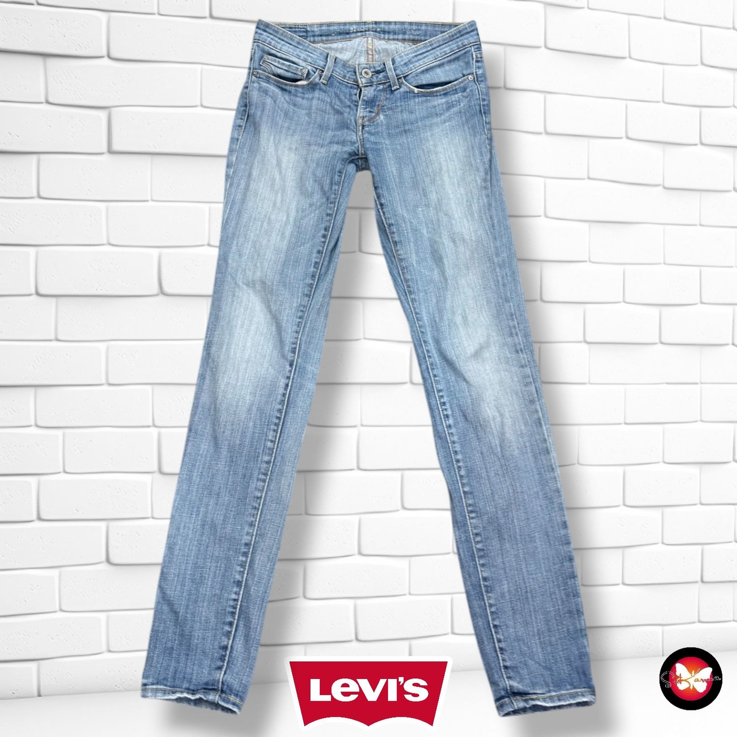 **HOY** Pantalón SLIGHT CURVE LEVI’S color Azul vaquero Talla XS (W24)