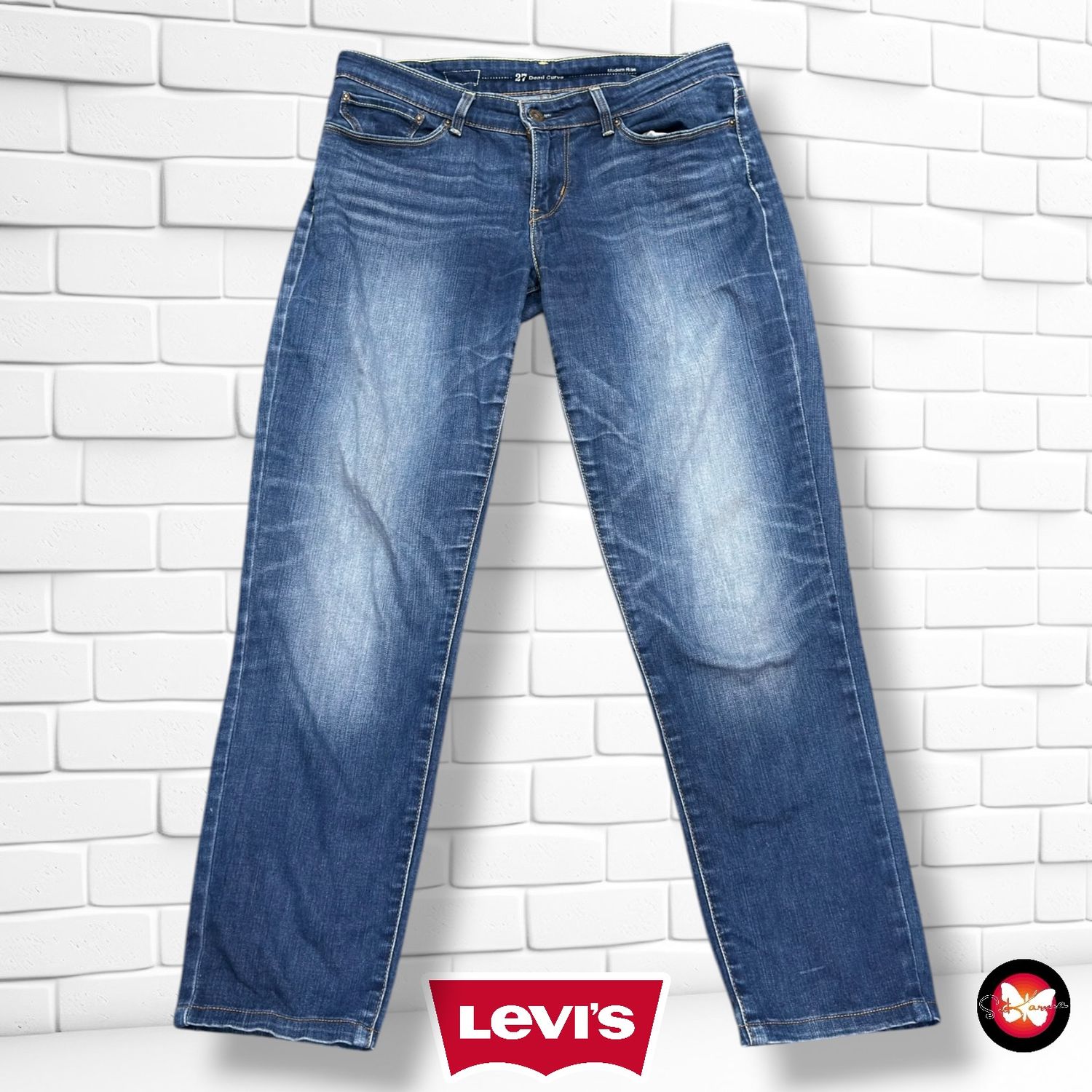 **HOY** Pantalón DEMI CURVE LEVI’S color Azul vaquero Talla S/M (W27)