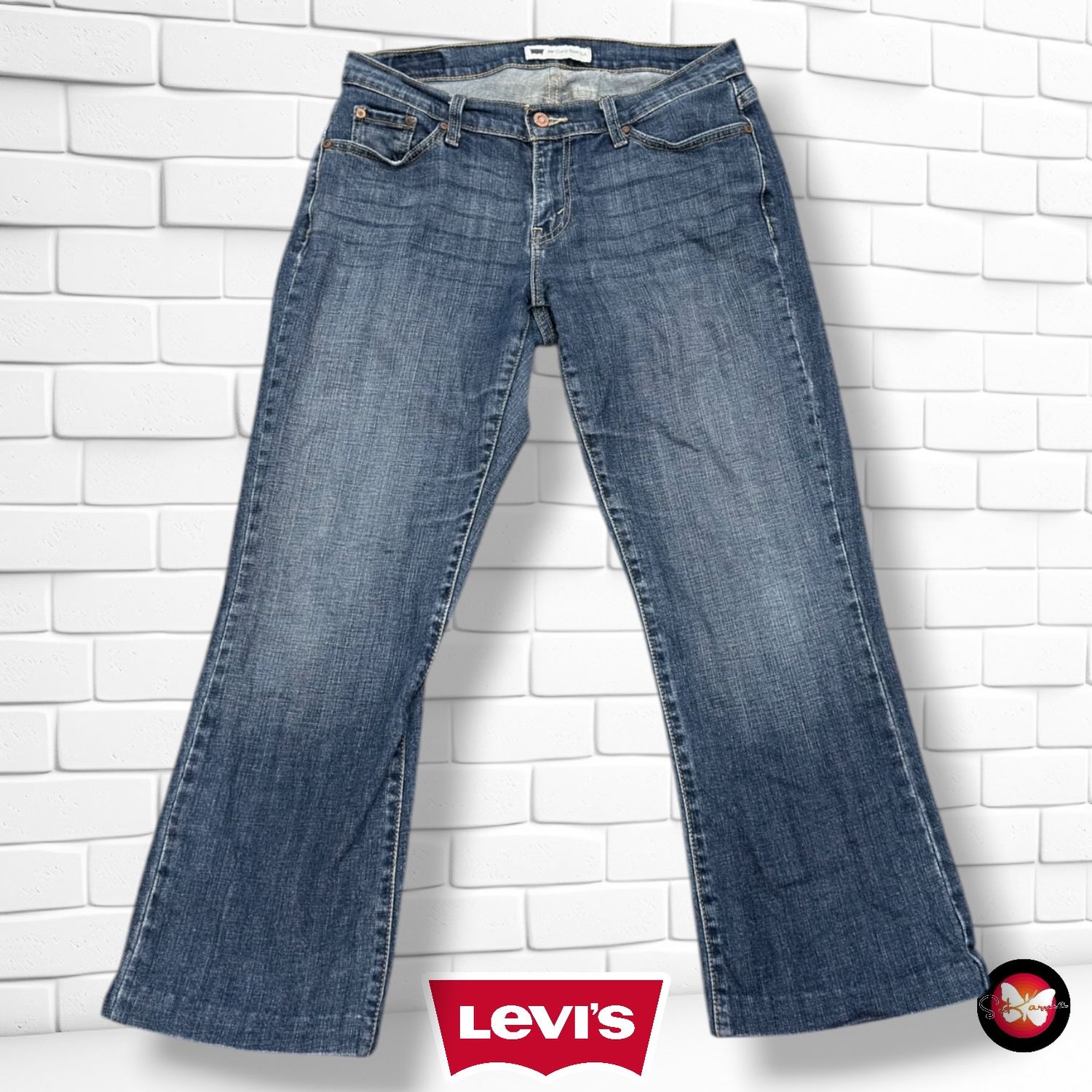 **HOY** Pantalón 529 CURVY BOOT CUT LEVI’S color Azul vaquero Talla L (W31)
