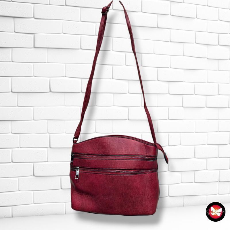 Bolso bandolera  color Granate Talla PEQUEÑO