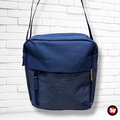 **HOY** Bolso bandolera de tela unisex  color Azul Talla PEQUEÑO