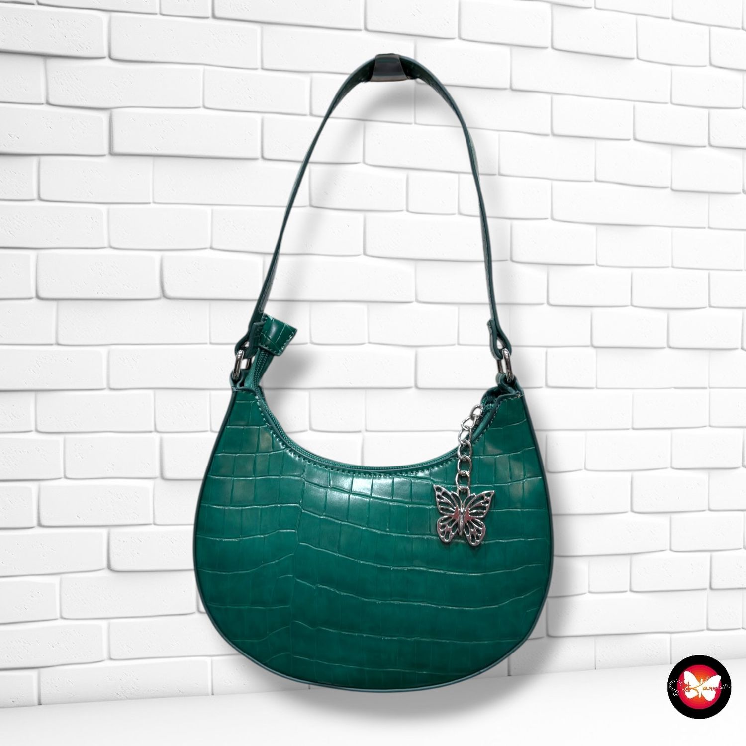 **HOY** Bolso de hombro EVEN&amp;ODD color Verde Talla PEQUEÑO