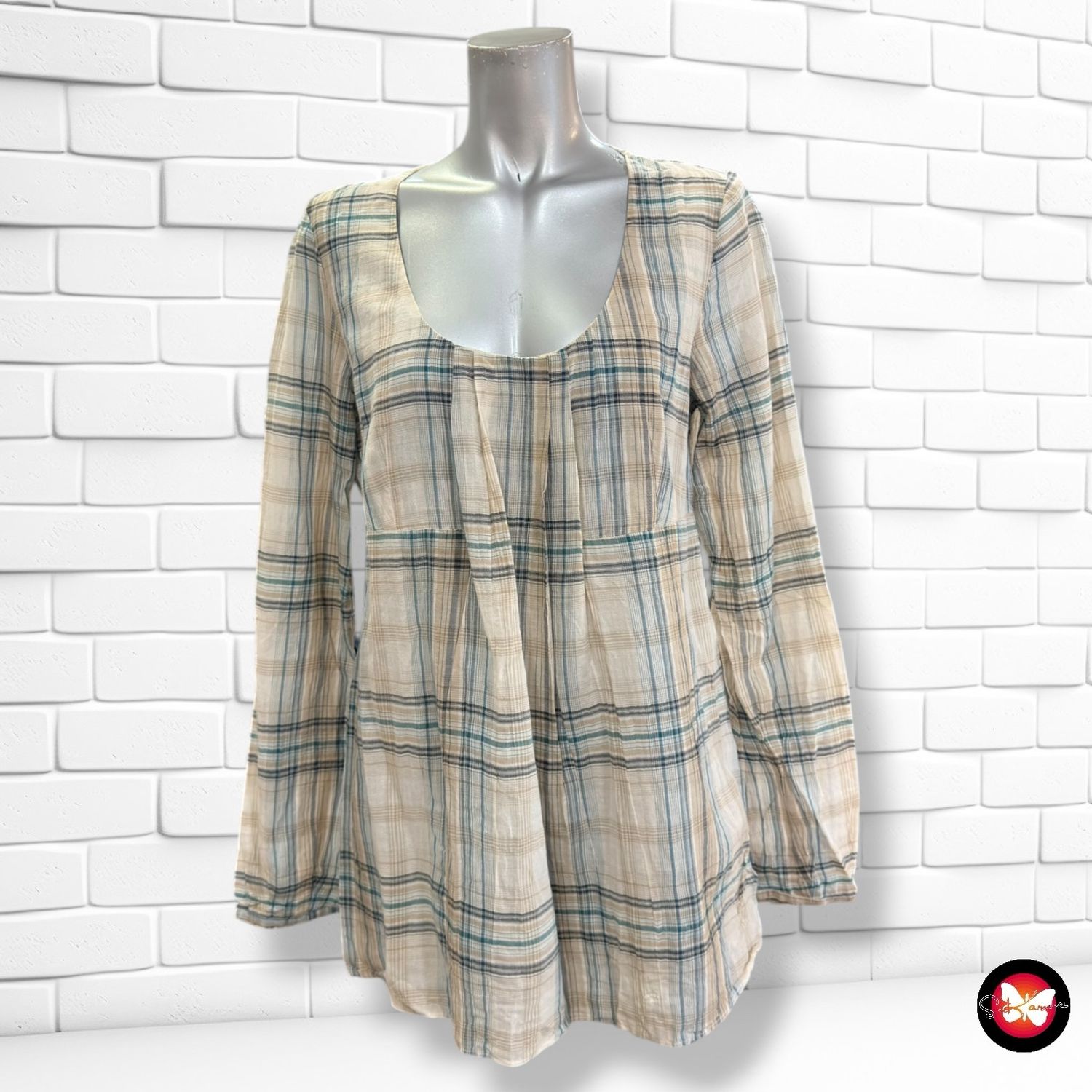 **HOY** Blusa de manga larga de cuadros  color Varios Talla 38