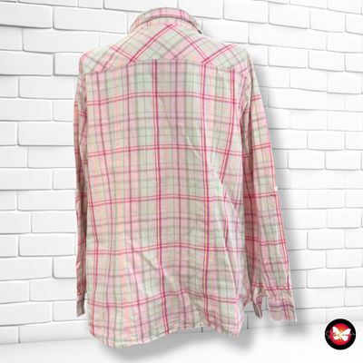 **HOY** Camisa de manga larga de cuadros  color Rosa y varios Talla 42