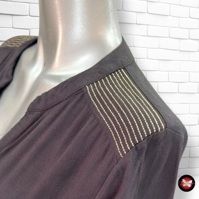 **HOY** Camisa de manga larga hombros bordados LA P’TITE ÉTOILE color Gris Talla S