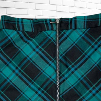 **HOY** Falda de cuadros PIMKIE color Verde y negro Talla 32