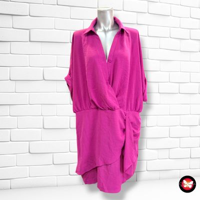 **HOY** Blusa asimétrica  color Magenta Talla 2XL
