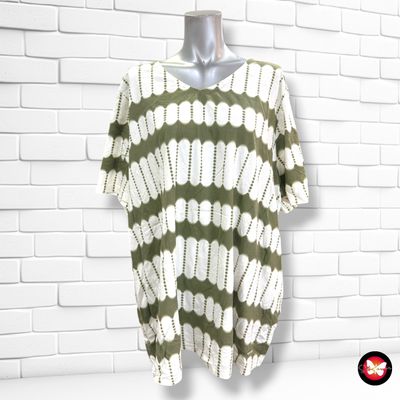 **HOY** Camiseta de manga corta COLLECTION L color Blanco y verde oliva Talla 54