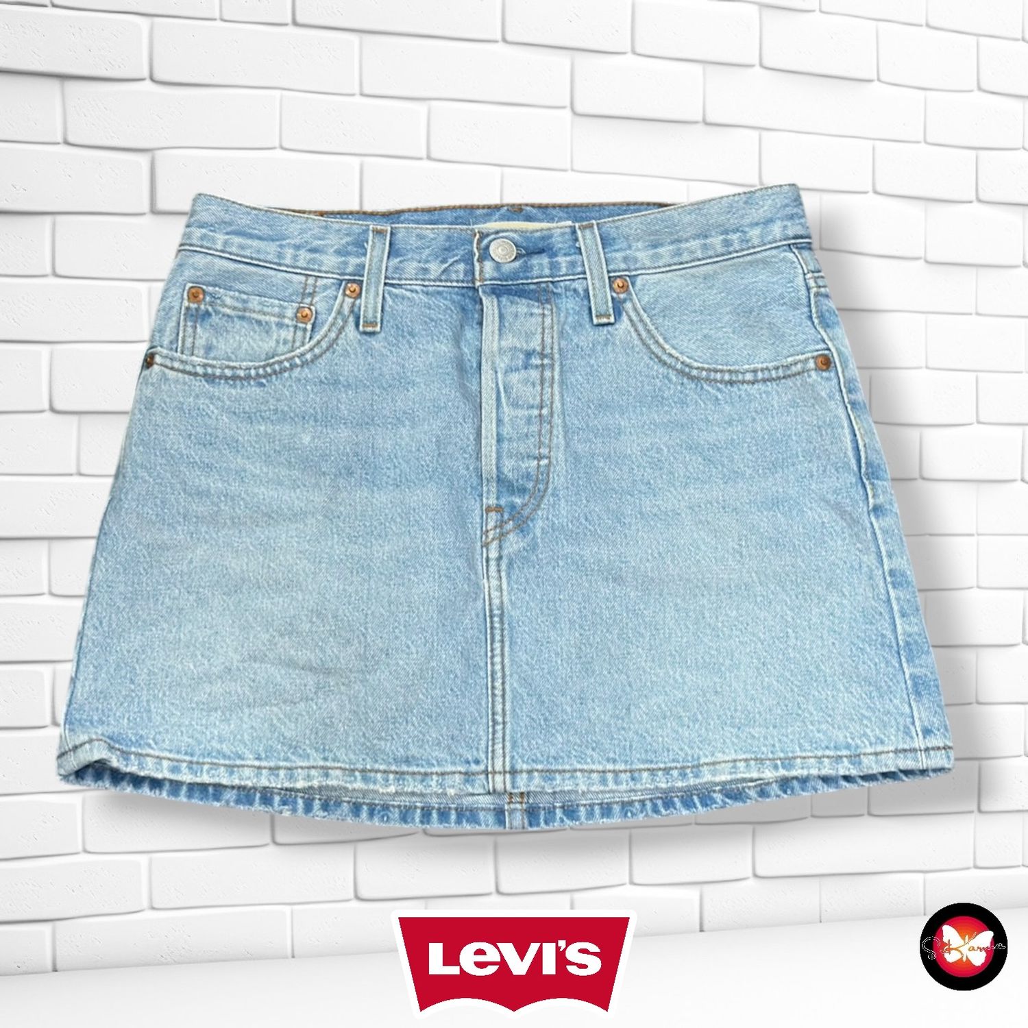 **HOY** Falda ICON SKIRT LEVI’S color Azul vaquero Talla S/M (W27)