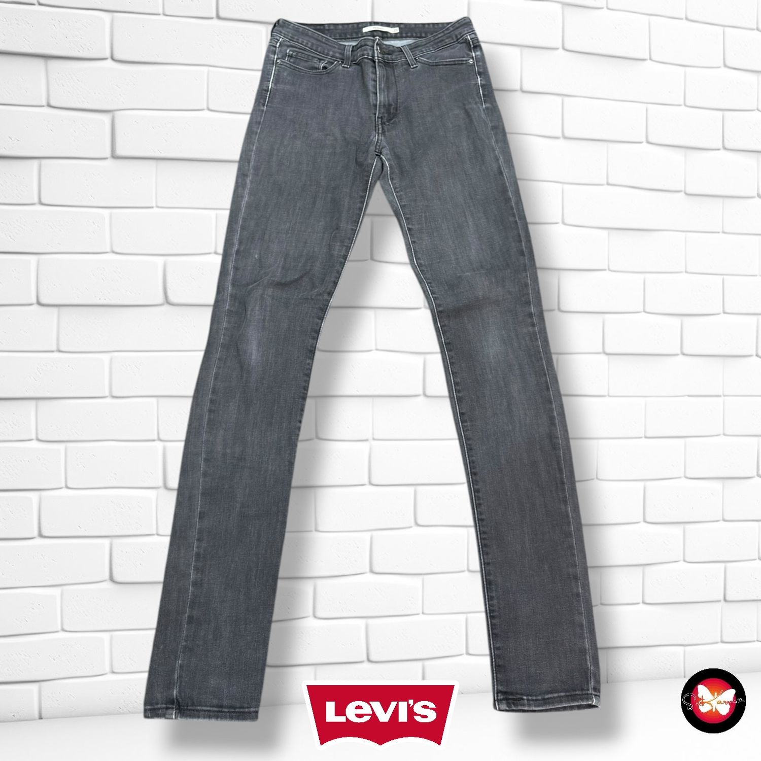 **HOY** Pantalón 721 HIGH RISE SKINNY LEVI’S color Gris vaquero Talla S/M (W27)