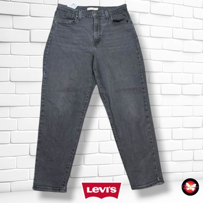 **HOY** Pantalón HIGH WAISTED MOM JEANS LEVI’S color Gris vaquero Talla L (W31)